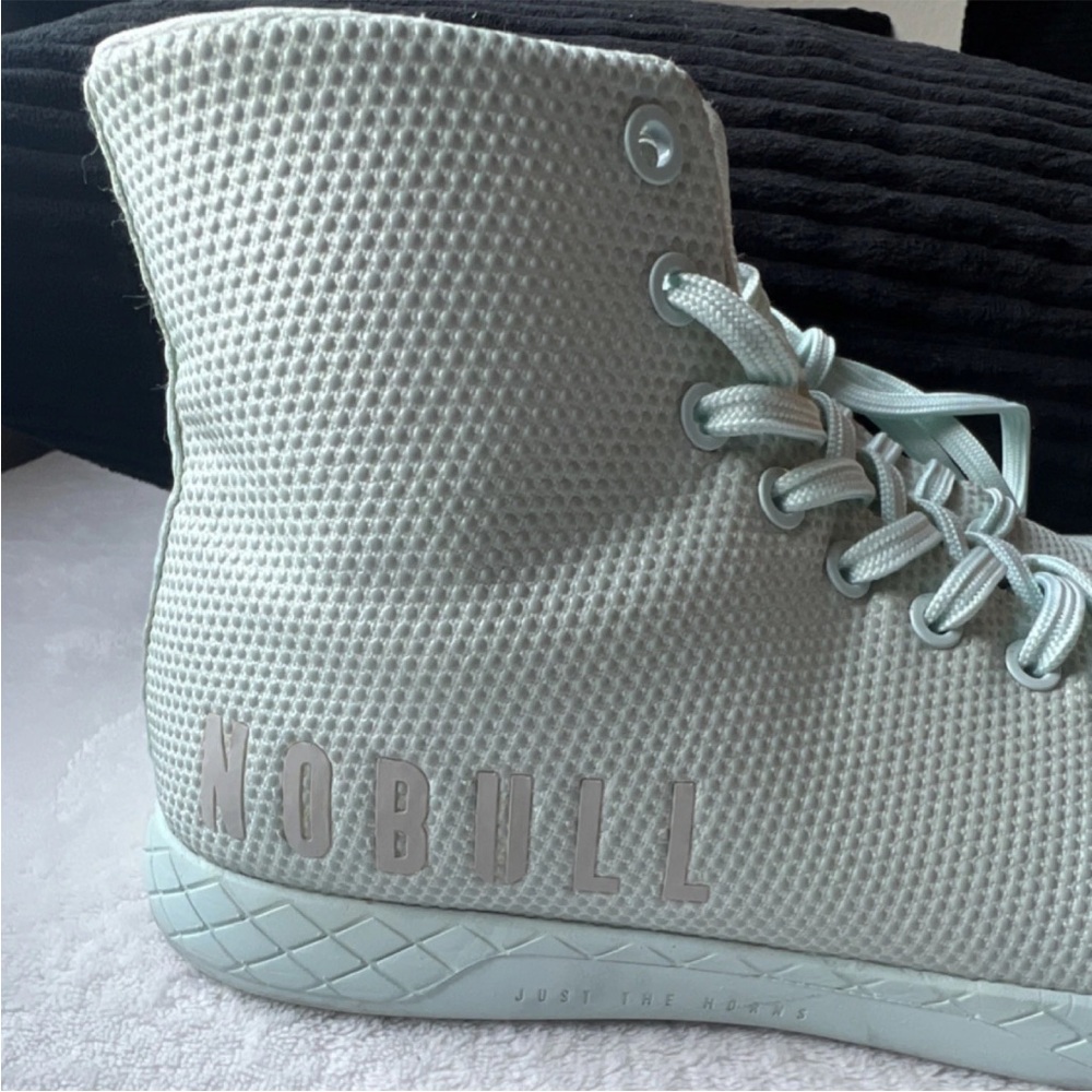 NOBULL Perforated High-Top Sneakers in Mint - Picture 9 of 11